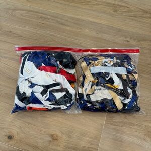 Two LARGE Ziplock Authentic Ribbon Hermes, Dior, Chanel, Gucci Louis Vuitton